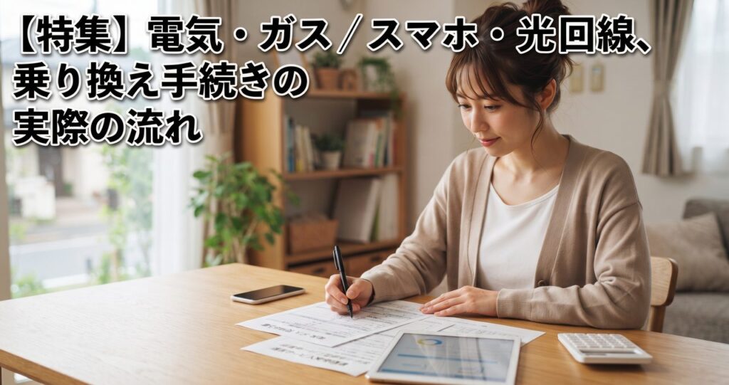 【特集】電気・ガス/スマホ・光回線、乗り換え手続きの実際の流れ