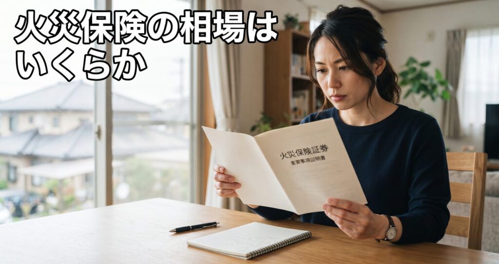 火災保険の相場はいくらか